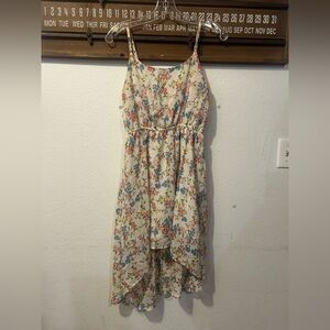 floral print high-low dress Size Small  (1508)